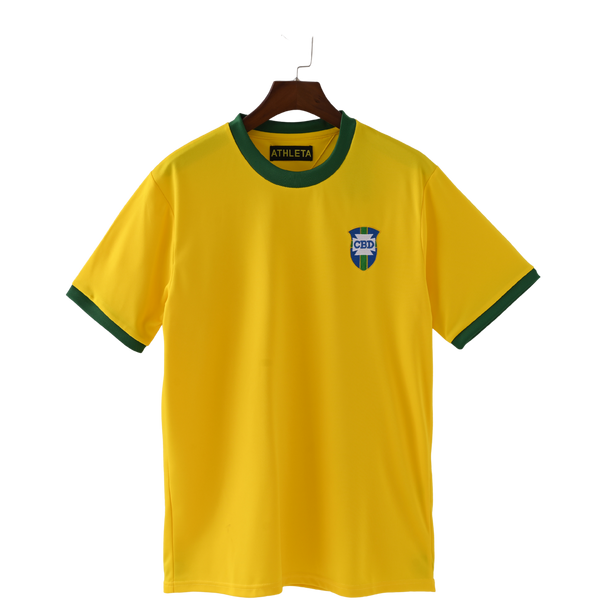 Camiseta Retro Brazil 1970 Local para Hombre