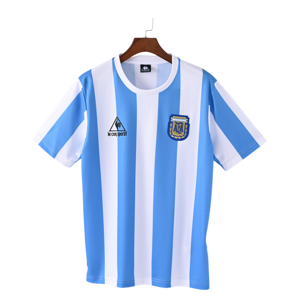 Camiseta Retro Argentina 86 Local para Hombre